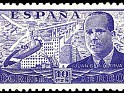 Spain 1941 Juan De La Cierva 10 Ptas Lila Edifil 947